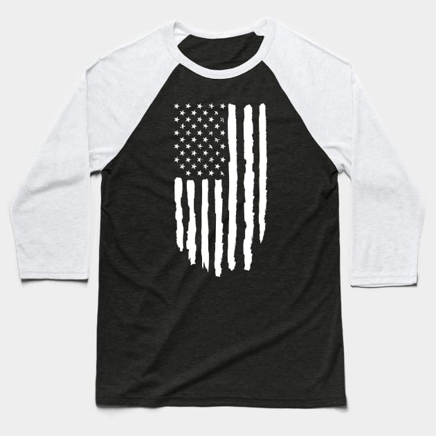 Grunge usa flag - 4th july design Baseball T-Shirt by colorbyte
